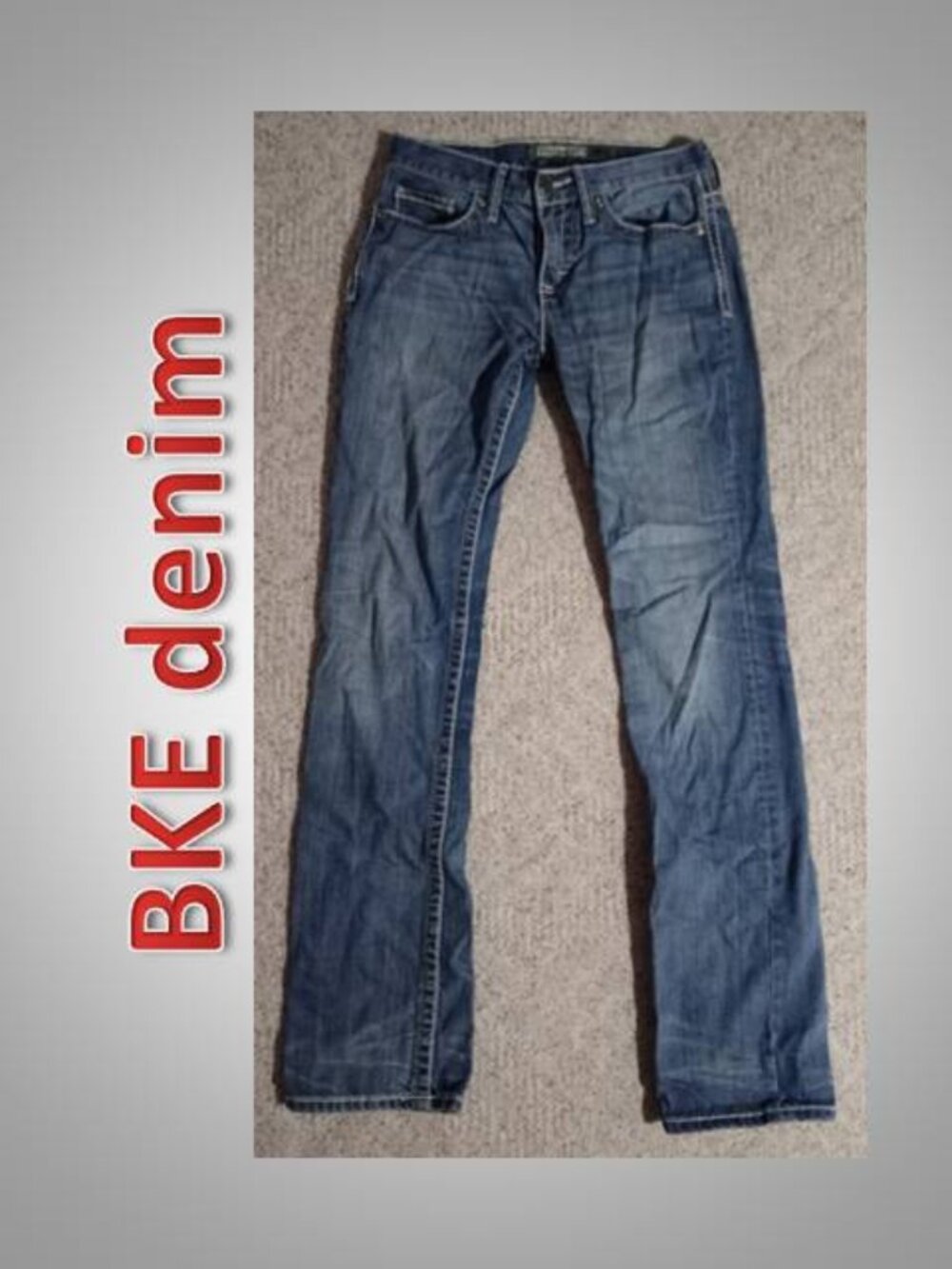 BKE denim jean 5 pocket women's size 28L long